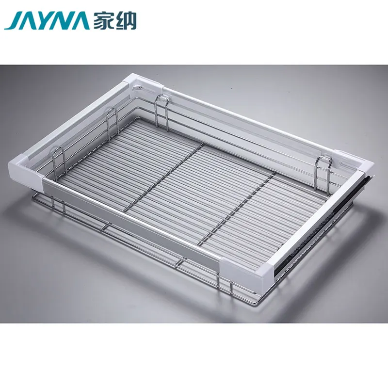Pull Out Drawer Wire Storage Basket for Wardrobe