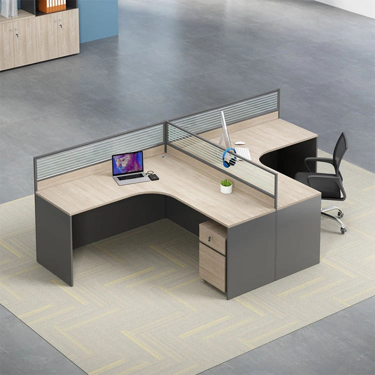 Modern Cubicle Partition Semi Private Mesa De Oficina 2 Personas Office Desk For Call Center