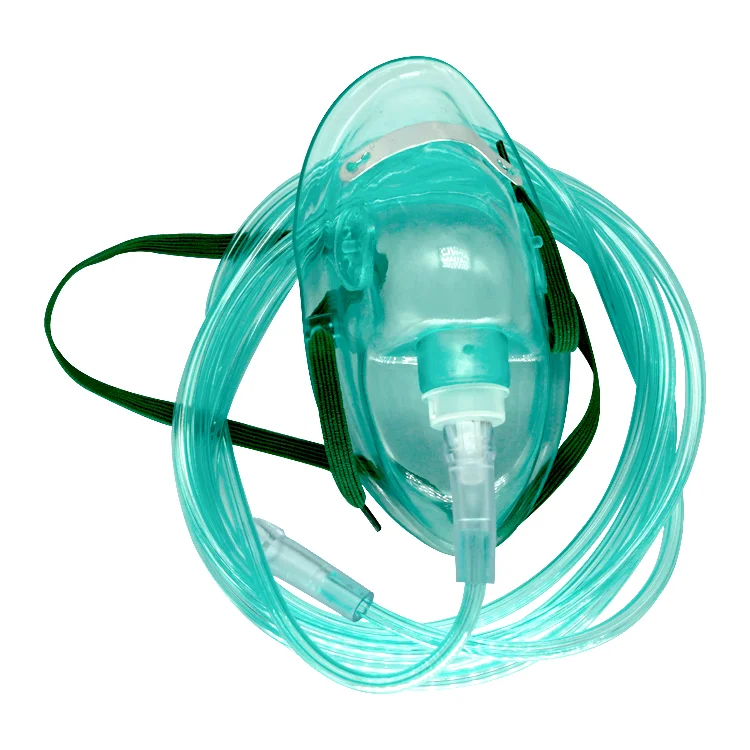High Quality Medical Disposable PVC Oxygen Breath Mask Set With Tubing