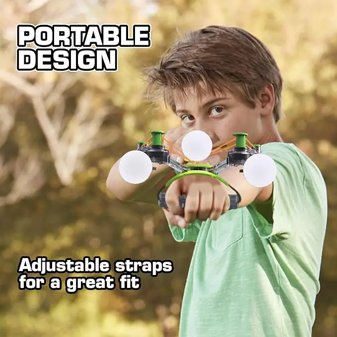 Kids Wrist Bow and Arrow Set Archery Toy Set with 3 Suction Cup Arrows Target Paper Indoor and Outdoor Hunting Play Gift Toys