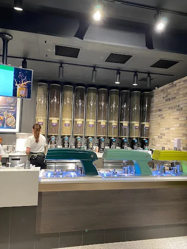 Big Coffee Bean Dispenser And Storage Hopper Wall Mounted Coffee Bean Silos For Coffee And Tea Shop Display With Grinder