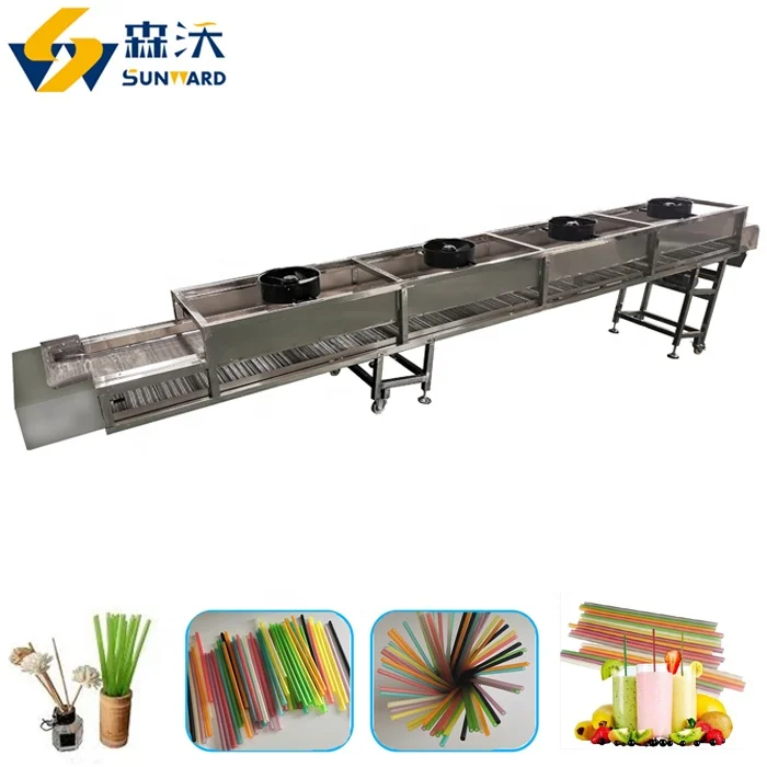 Updated Sunward automatic Eco-friendly  Edible Rice water Drinking Straws / fork and knife spoon Making Machinery