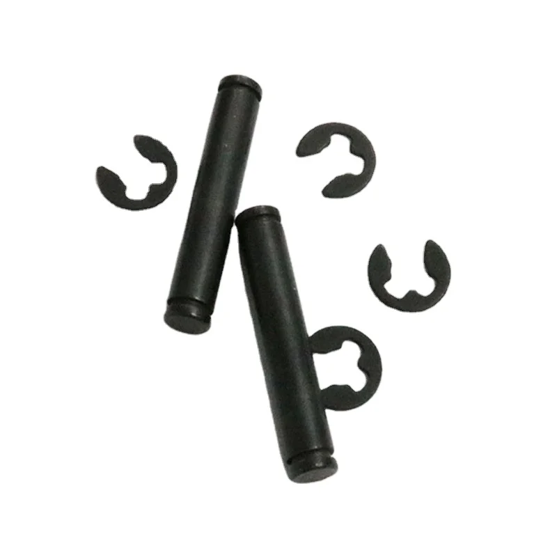 Precision Custom CNC Turning Metal Pin Shaft Cylindrical Dowel Pin with Retaining E-Clip Lock Washer
