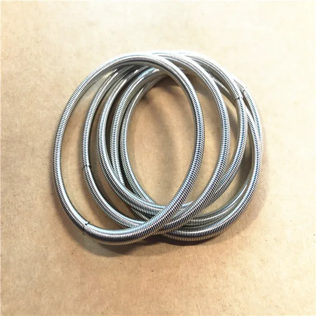 
4MM Large Guitar Strings Platinum Plated Spring Bracelet 