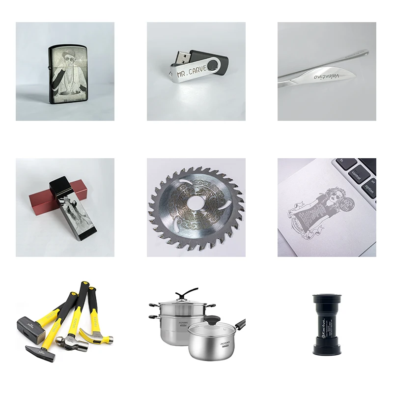 M1 Universal Metal Laser Engraving Machine Jewelry Key Rings Glass Surface 3D Photo Crystal Fiber Mini Laser Engraving Machines