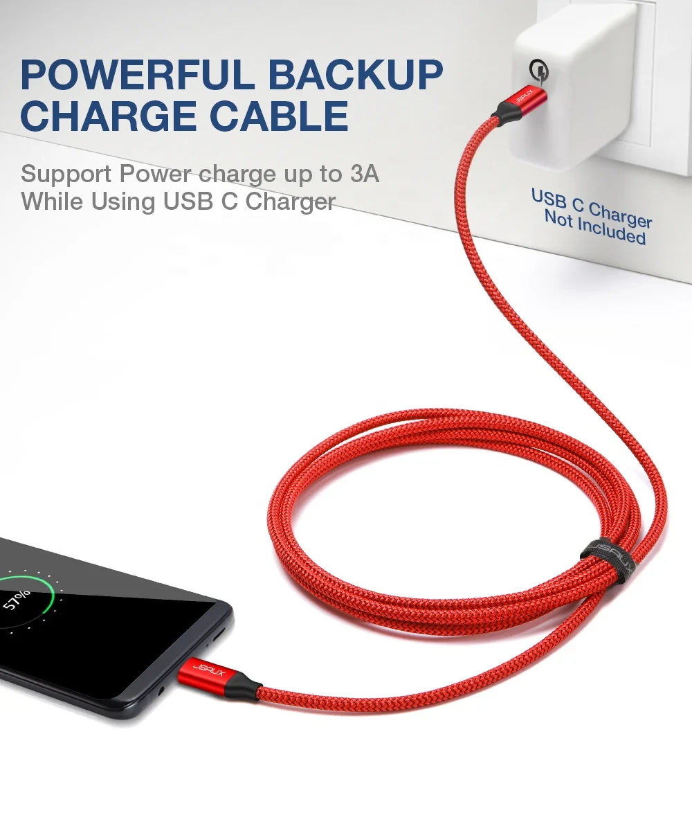 JSAUX USB C to USB C 60W Cable USB Type C Charger Cord Compatible with Samsung Galaxy S20+ Note 20 Ultra Note 10+ MacBook Pro