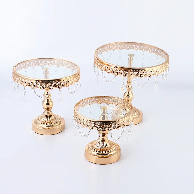 Gold Round Dessert Stands Dessert Table Display Cupcake Display Stands Cake Pedestal Holder for Baby Shower