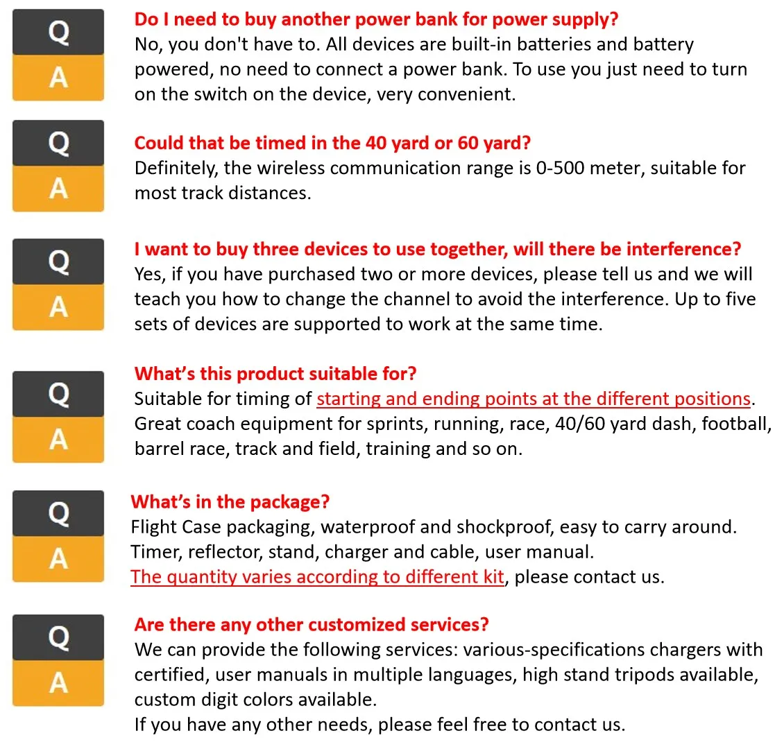 YIZHI Custom Start End Positions Single Person Wireless Laser Gates Timer for Sports Athletic Running Speed Training