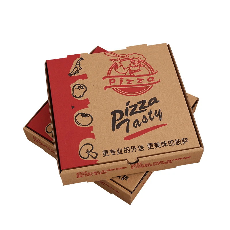 Factory Supplier Custom Pizza Box Corrugated Cardboard 12inch Box for Pizza Packaging