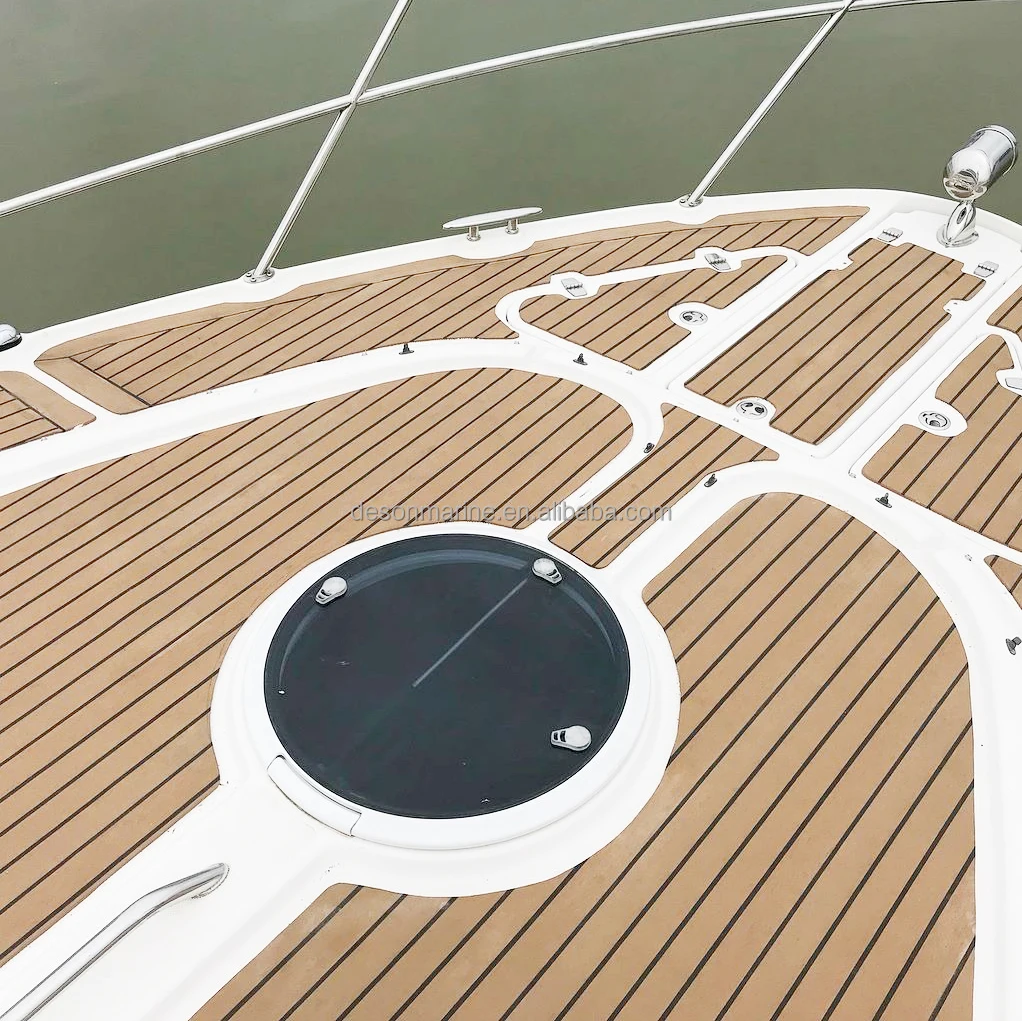 High hardness marine synthetic PVC teak decking ship decking material