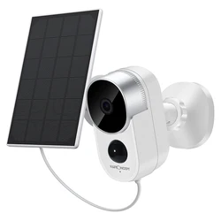 Solar Power Security Camera System Rechargeable Battery 2-Way Audio Outdoor Solar Wireless Surveillance Camera