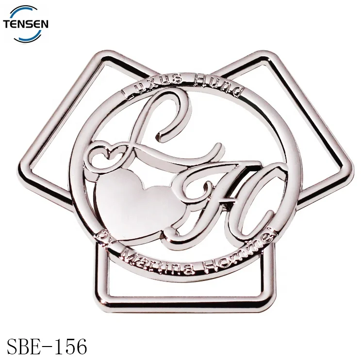 Custom Enamel Name Shoes Buckle Zinc Alloy Metal Shoes Clip Parts Silver Color Sneaker Chain Accessory Buckle Strap for Shoelace
