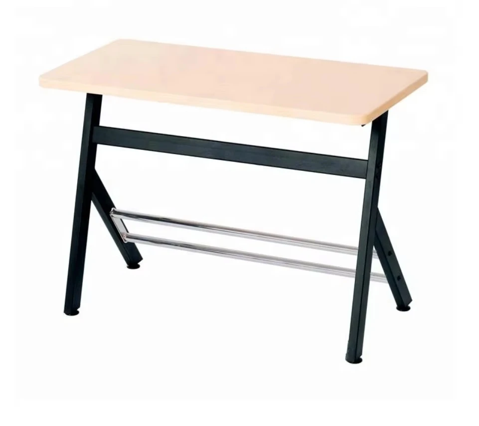 children adult hot sell high qualityModern college School Classroom furnittue Standing Desk And Chair Parts with Foot Rest