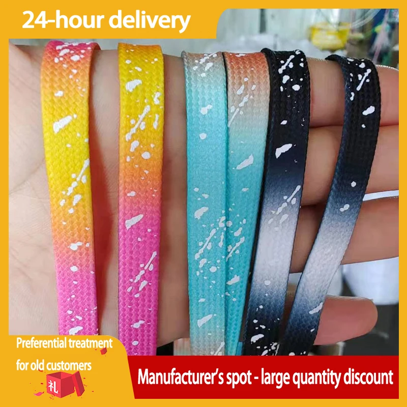 Hot Selling Luminous Shoe laces Glowing In The Dark Shoe Lace Fluorescent Shoelaces for Sneakers Flat Laces Shoes Boot Shoelace