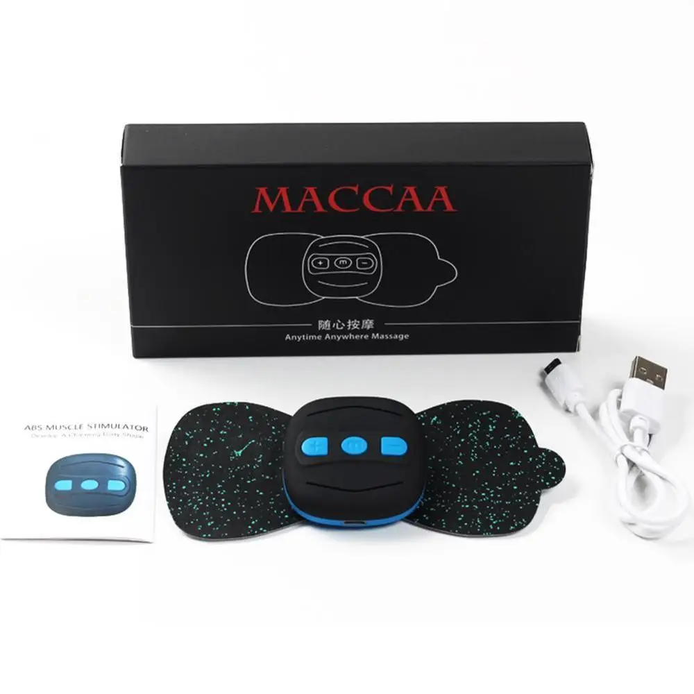 
New Mini Portable Charging Stimulator Pain Relief Massage Stickers Electric Neck Legs Waist Back Massagers 