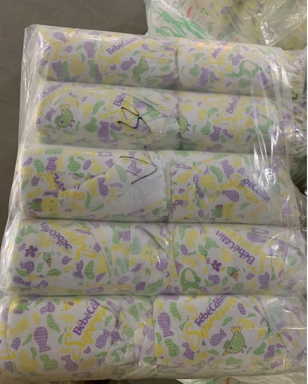 2022 TOP 1 Popular Baby Diaper Cheap Stocklot Baby Diapers in Bales Grade B Diapers