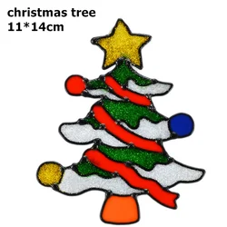 Whole Sale High Quality Removable Waterproof Christmas Ornament Window Stickers