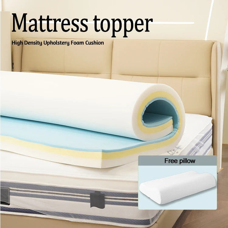 Full king Size Mattress Pad- Pressure - Relieving organic Memory foam Mattress Pad Topper for Back Pain with Removable Cover