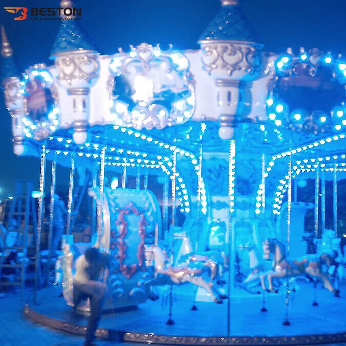 Amusement Rides Manufacture Outdoor 24 seats Electric Carousels