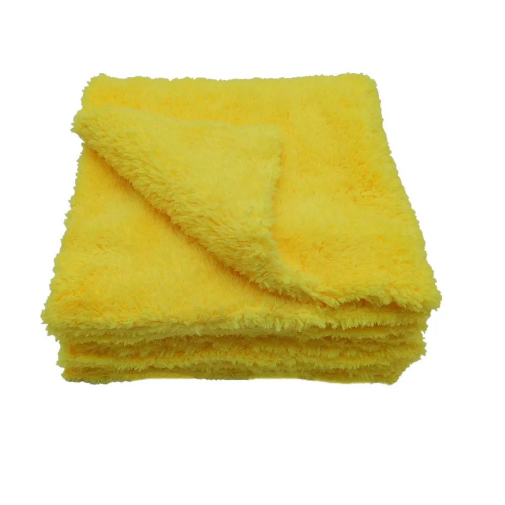 Edgeless Coral Fleece plush Towels High Absorptive Capacity Soft Drying towel long piles polishing waxing cloth