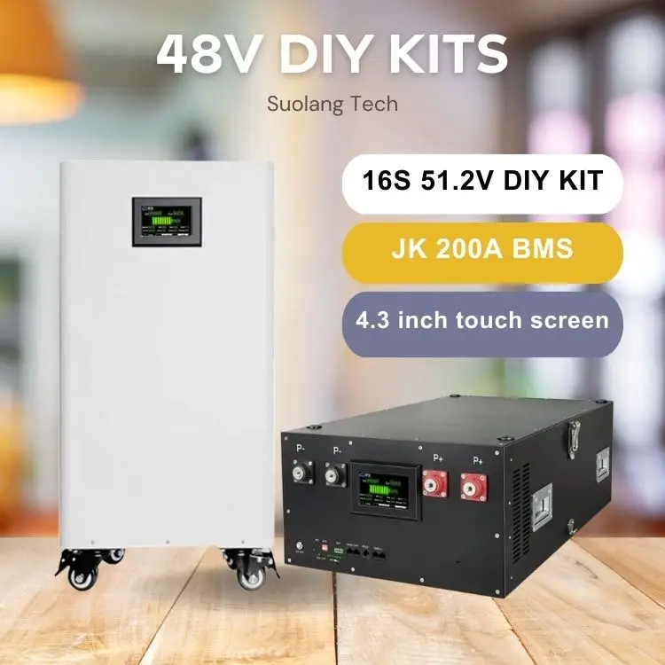 48V280 литиевая батарея DIY комплекты J K 200A bms 4 3 дюймов сенсорный экран