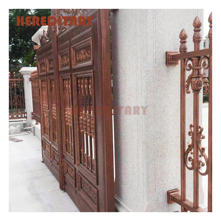 Iron fancy gate boundary wall stainless steel gate design modern