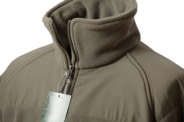 Custom Zip Up Long Sleeve Color Block Stand Collar Blank Outdoor Fleece Jackets For Men