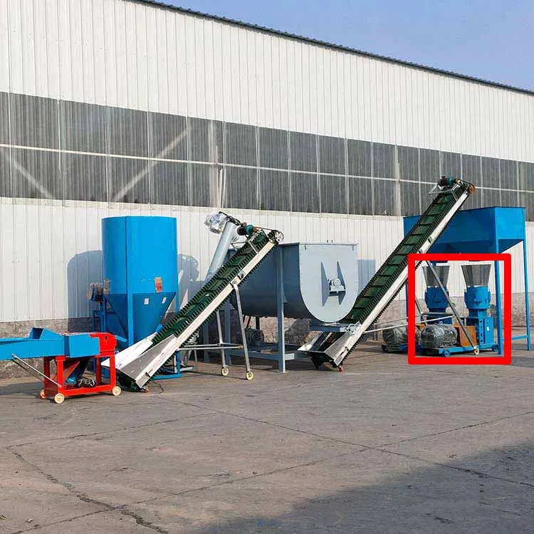 poultry fodder pellet processing making machine small chicken livestock feed pelletizer machine line for animal pig feed farm