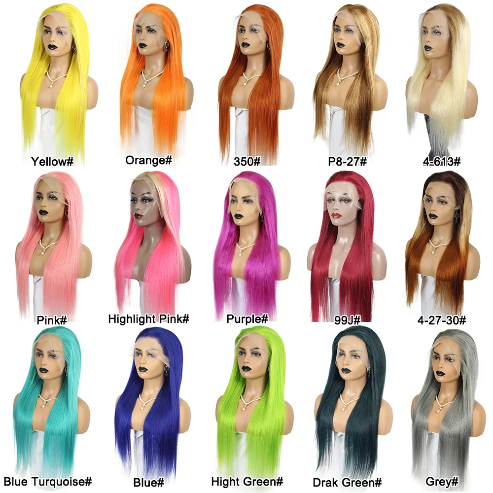 180% Density Raw Virgin Brazilian Peruvian Hair 13X6 613 Blonde Body Wave HD Transparent Lace Frontal Human Hair Wigs For Sale