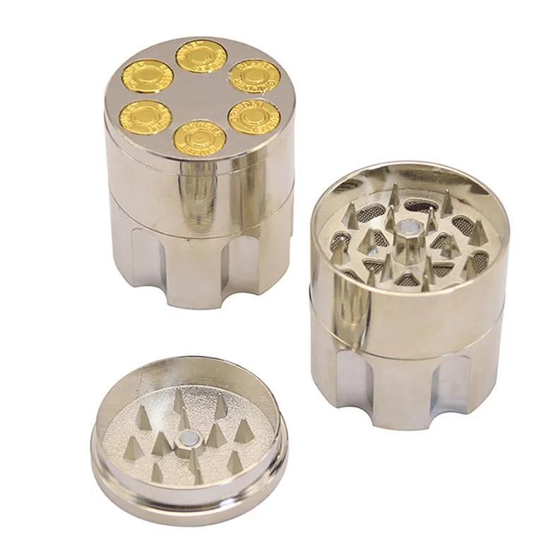 Wholesale OEM 3parts Mini 30MM Herb Spices Cutter Creative Design custom Zinc Alloy metal tobacco Herb Grinder