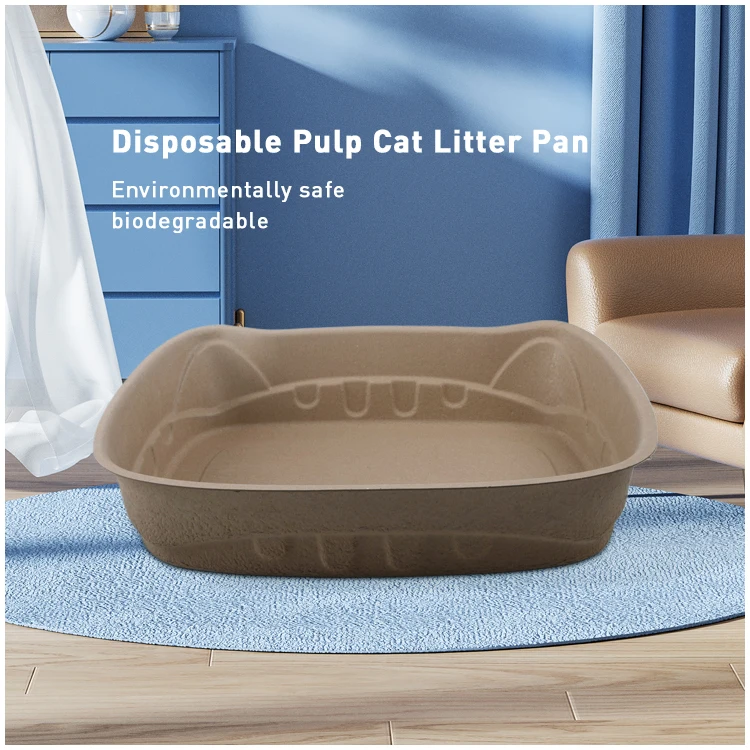 portable big size cat litter box biodegradable disposable waterproof litter boxes for cats litter tray