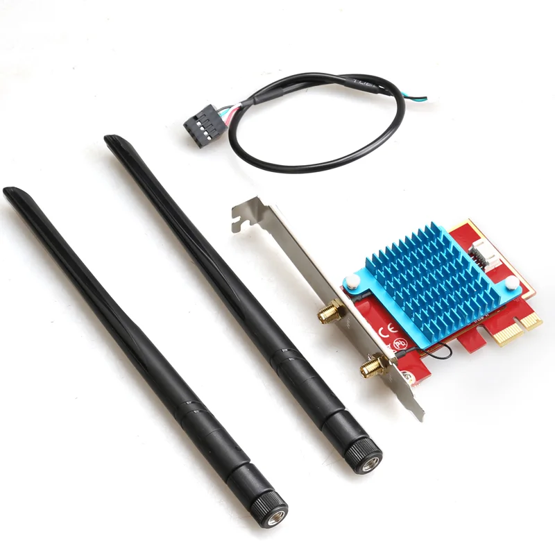 New Arrival  PCI-E  wireless 5.1 3000Mbps  Wifi6 Network Card  Wifi Adapter with In-tel AX200 chip