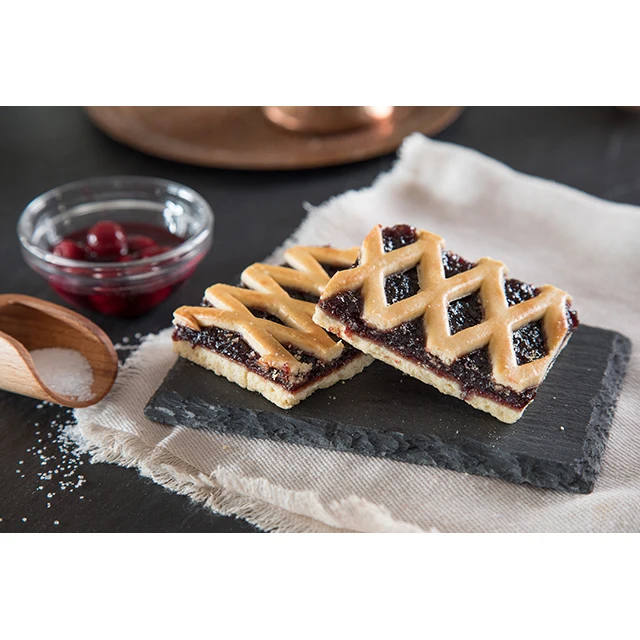 High Standard Napoleoni Gluten Free Lactose Free Sour Cherry Jam Tart In Pieces Made In Italy