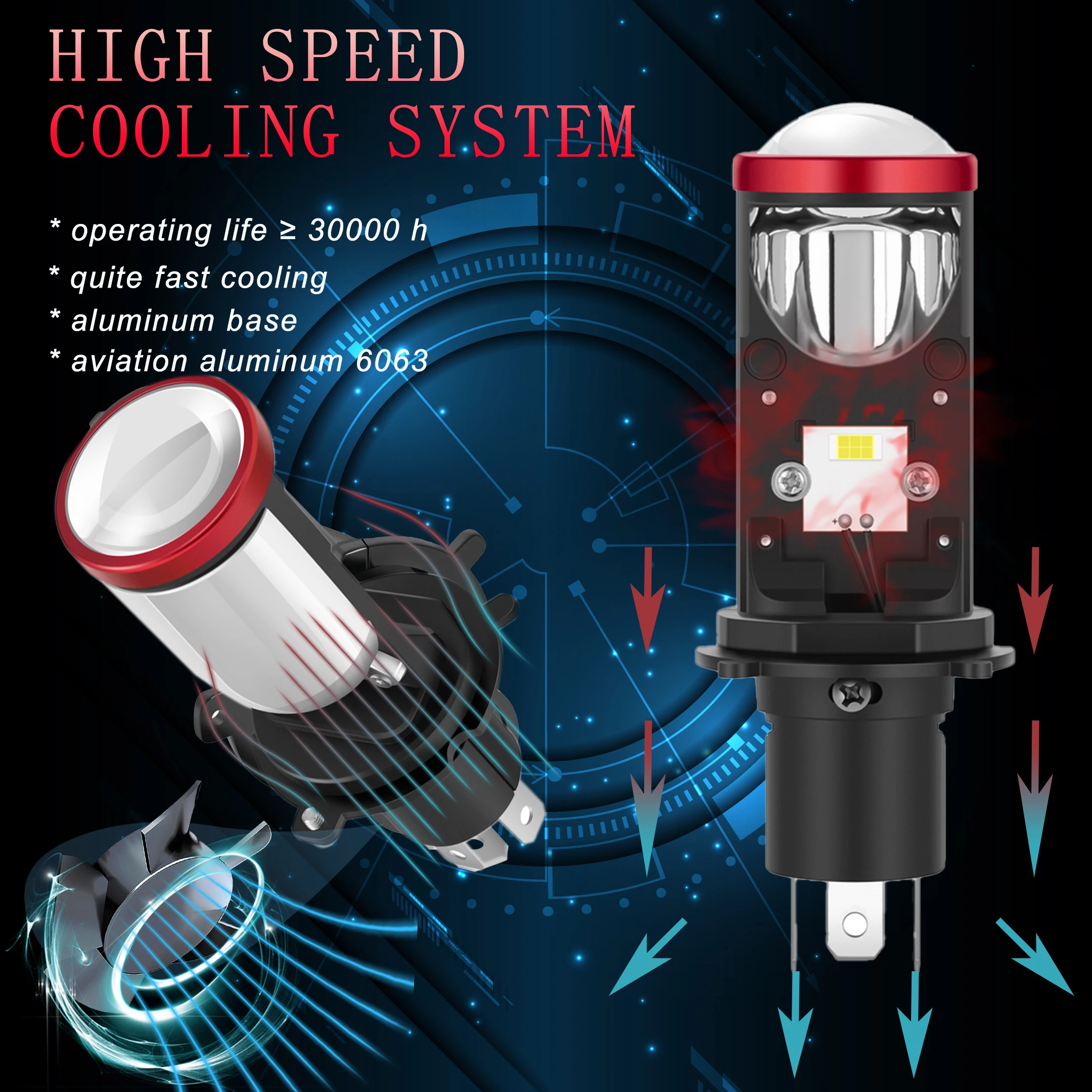 Wholesale Auto Lighting System Canbus H1 H3 H7 H11 Motorcycle Led Head Light H4 Car Headlight Waterproof Yellow White