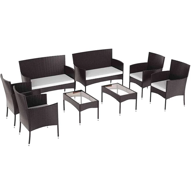 Popular Garden Sets Rattan Sofa Sets Outside Furniture Pool Outdoor Rattan Furniture