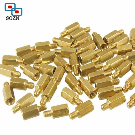 Free Sample customized thread hex brass aluminum stainless steel male female support standoff spacer
