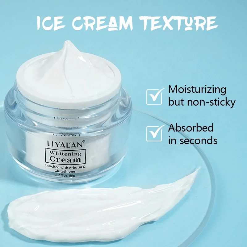 Private Label Face Lightening Arbutin Bleaching Whitening Cream for Dark Skin