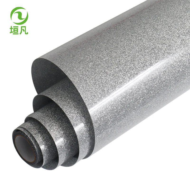 Wholesale T shirts Various Color Glitter Heat Transfer Vinyl for Clothing vinyl heat transfer transfer paper & film