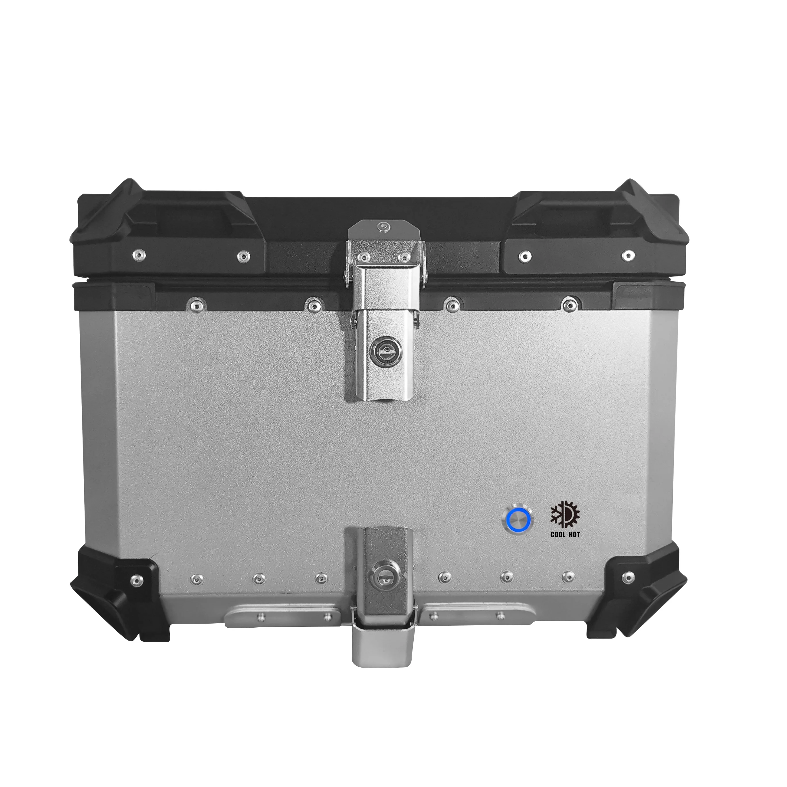 Оххо 48 литров в байкерском стиле из алюминиевого сплава хвостовой багажник охлаждение и отопление фанкойл контр и контроллер багажник для путешествий на вынос коробка