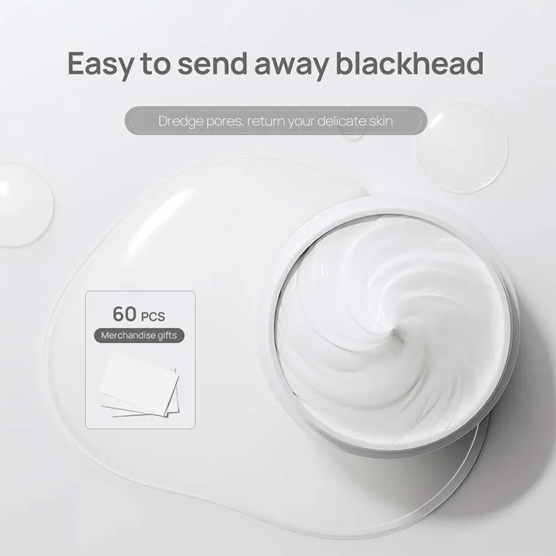 Wholesale Blackhead Remover Nose Pore Strips For Black Head Remover Mask For Face Puntos Negros 30g+60pcs Paper