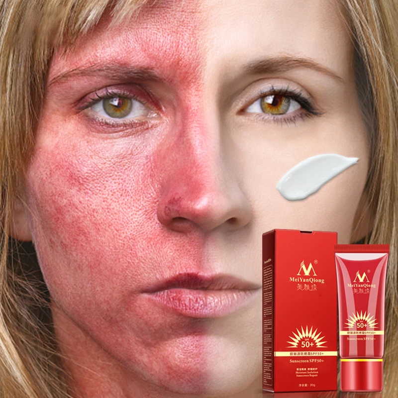 MeiYanQiong Sunscreen SPF50+ Whitening Repair Sunblock Skin Protective Cream Anti-sensitive Oil-control Moisturizing Isolation