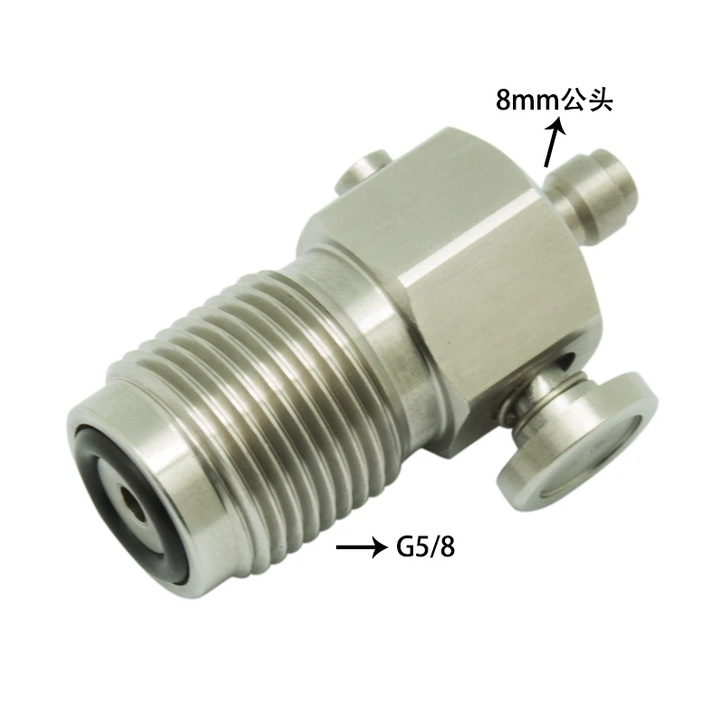 G5/8 HPA High Pressure Air Scba Din Fill Station Adapter with 8mm Plug