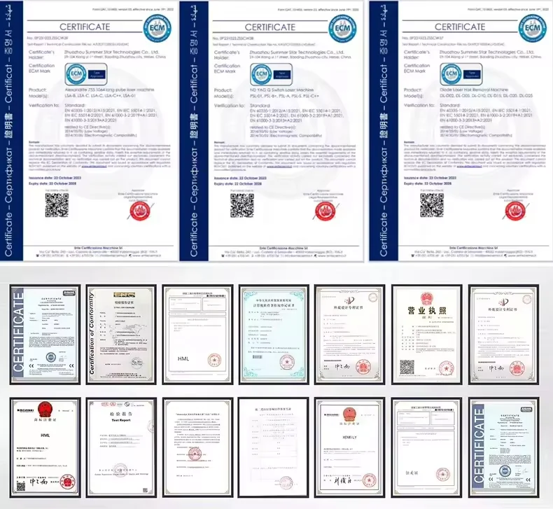 Factory Price Salon Used Laser Alex Nd Yag Gentle Permanent Equipment 1064nm 755nm Alex Laser Hair Removal With Cooling Device