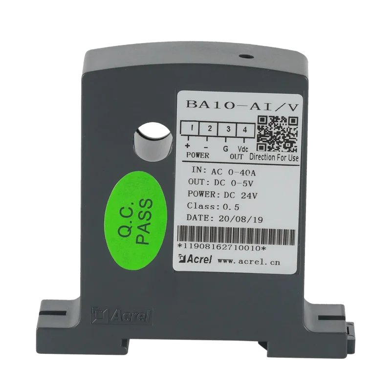 Acrel  BA10-AI/V electrical transducer in AC0-50A out 1-5V/0-5VA power supply DC24V/12V low power consump