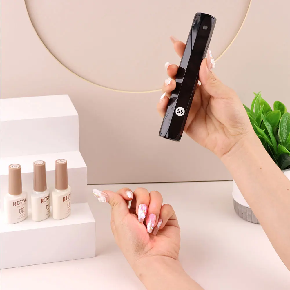 Professional 2 IN 1 Rechargeable Mini Lamp Nails Dryer Cordless Handheld Finger Led UV Lamp For Nails UV Gel