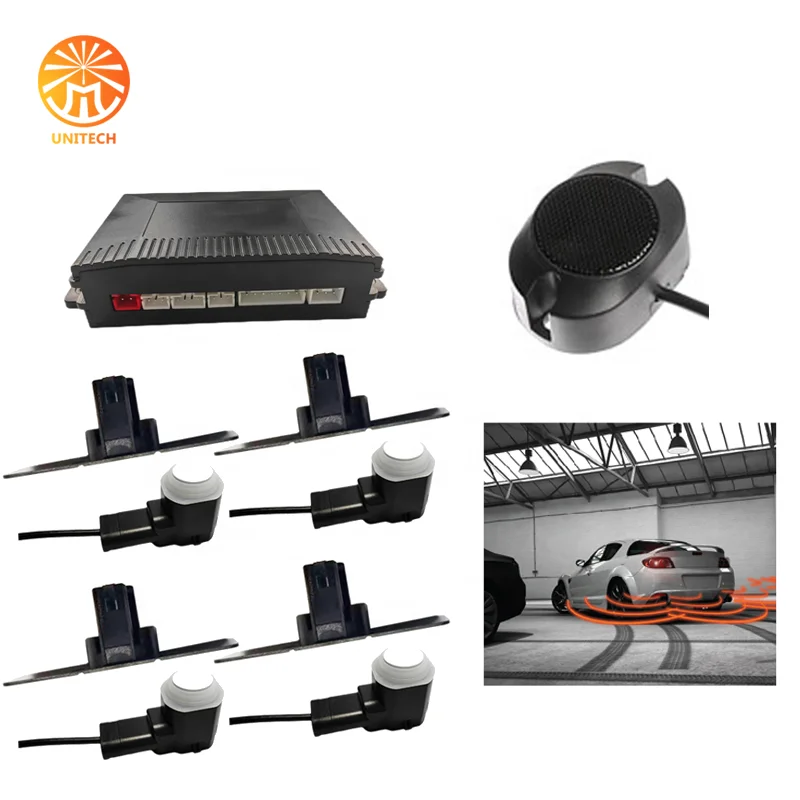 Ultrasonic car parking system car parking sensor auto reverse aid Parking radar 4 Sensors
