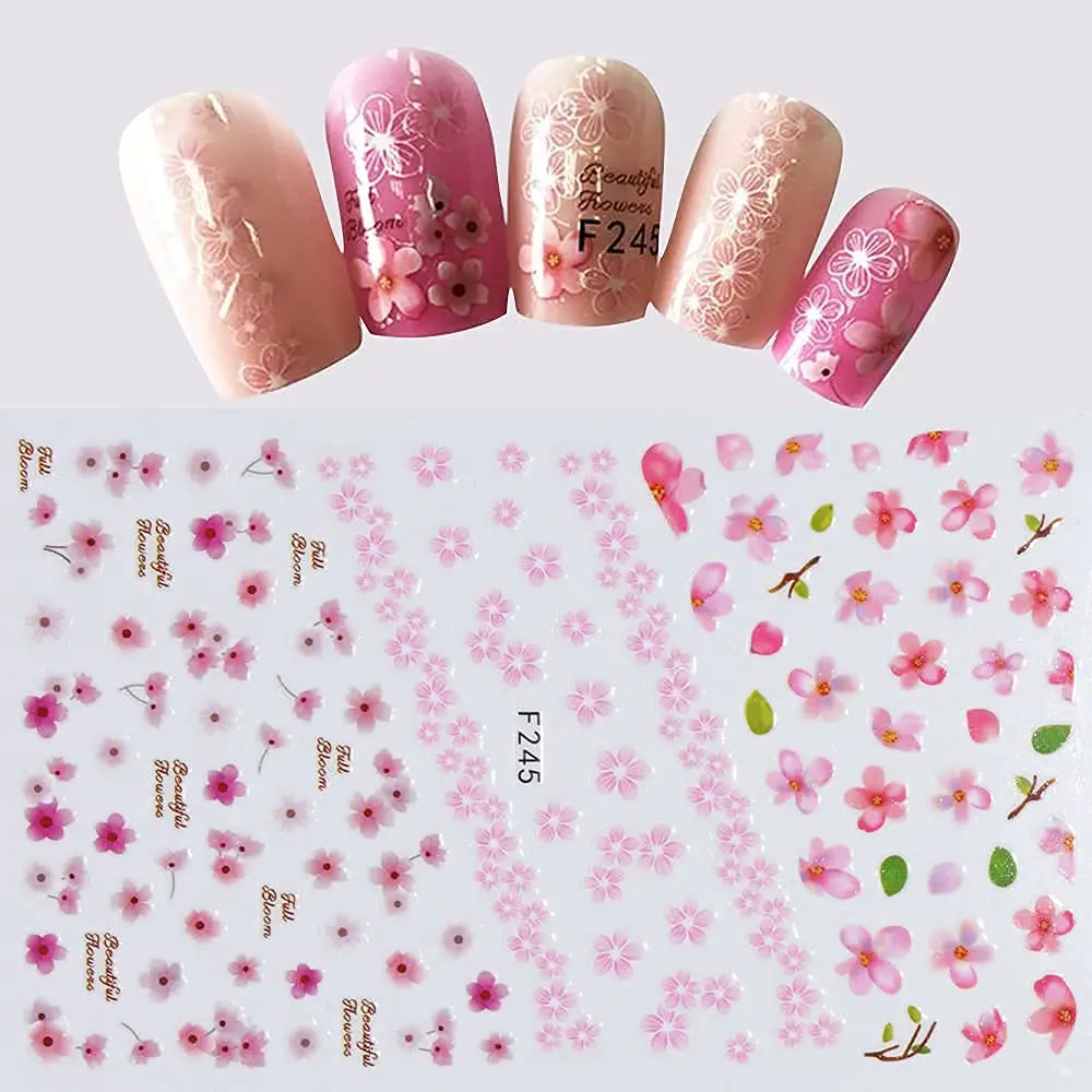2022 Wholesale Charm Retro Element 8 Designs Nail Decal Sticker Personalized Nail Art Decorations Stickers