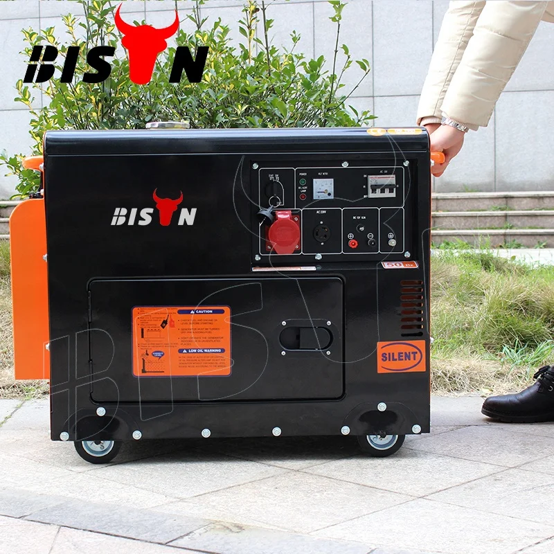 5500 Вт Номинальная выходная 12v/8.3A Одноместный генератор переменного тока Генератор супер тихий дизельный двигателя 6