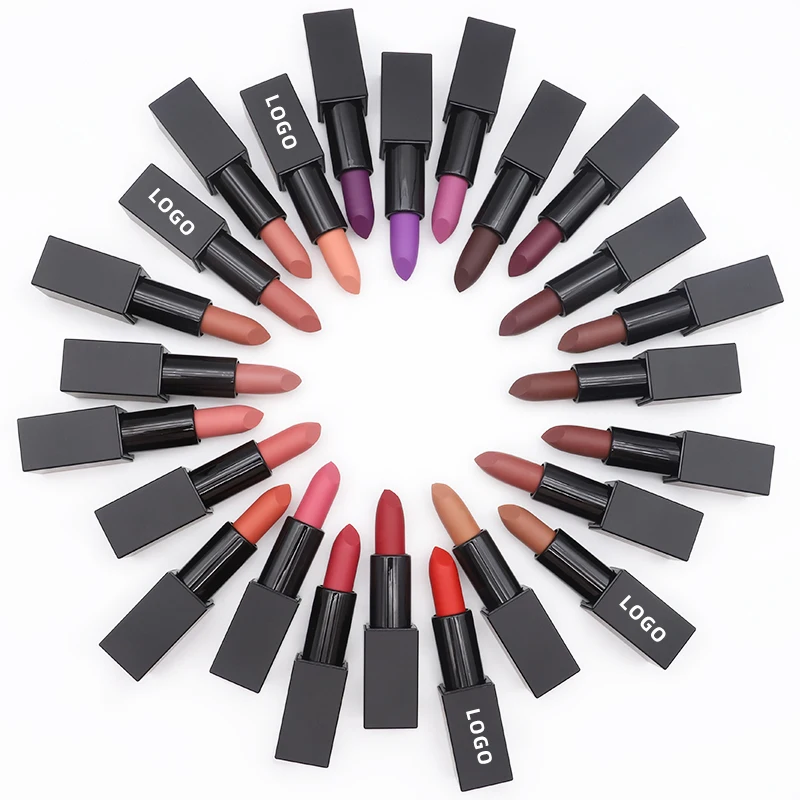 OCHAIN Hot Selling Lip Cosmetics OEM ODM Private Label 24 Colors Long Lasting Matte Lipstick