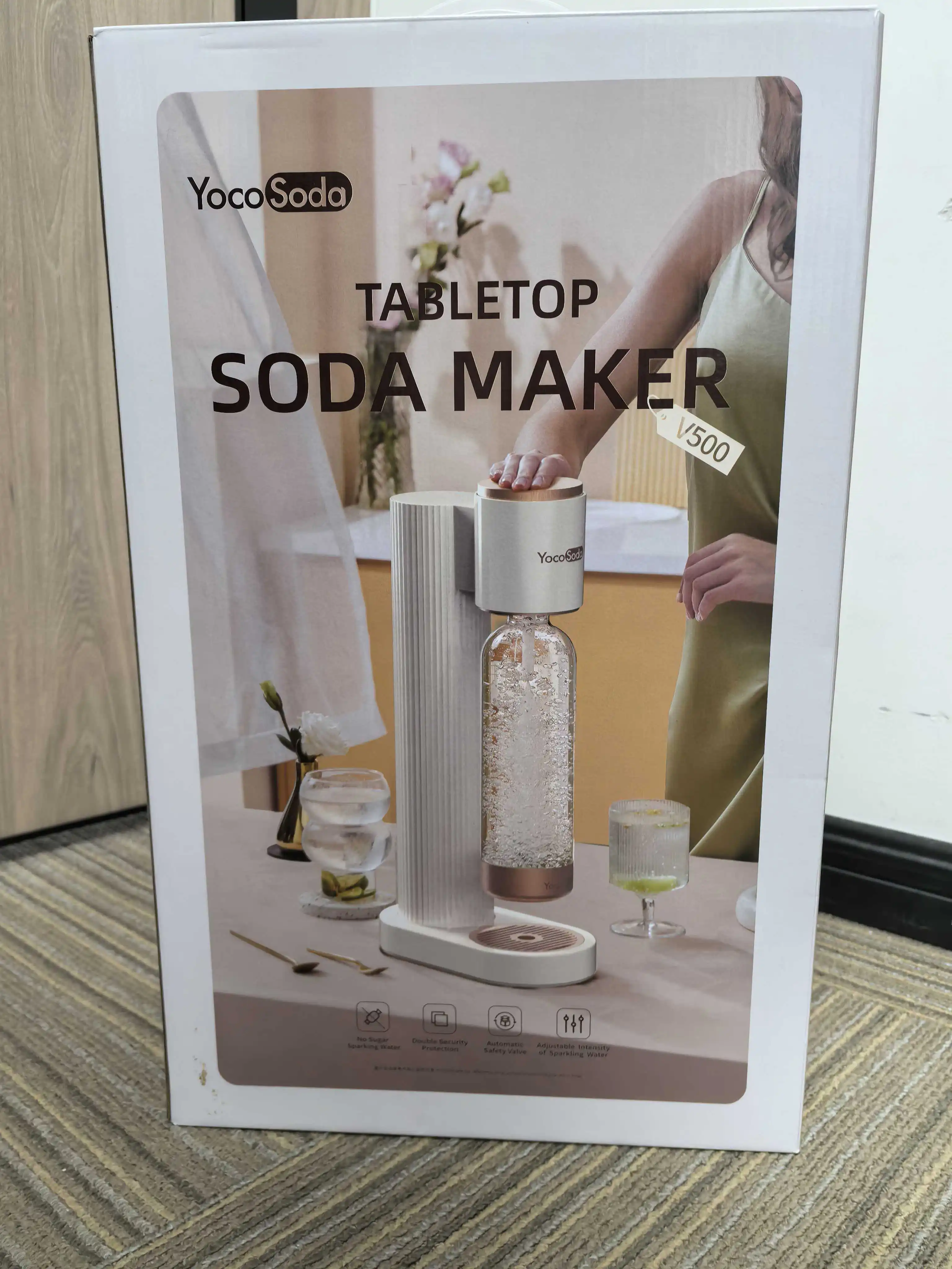 Ручной портативный аппарат для газирования воды (для дома автофургона настольный) холодного типа распродажа